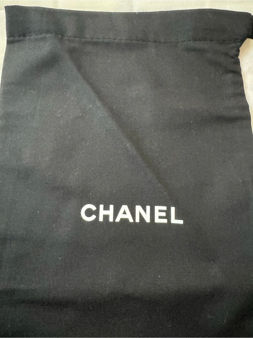 CHANEL 💯% Authentic Iconic Black Logo Dust Bag - Ideal for storing or gifting.